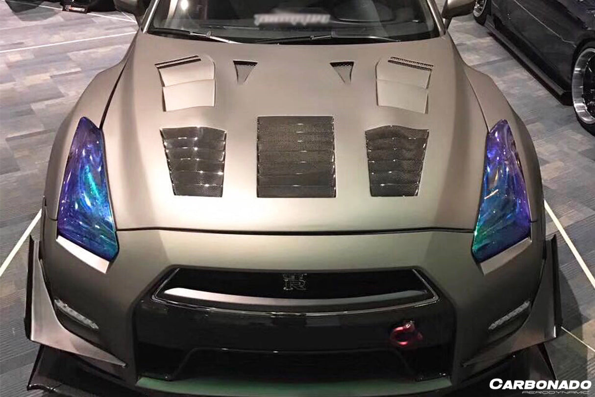 2009-2016 Nissan GTR R35 CBA DBA TP-2 Style Hood