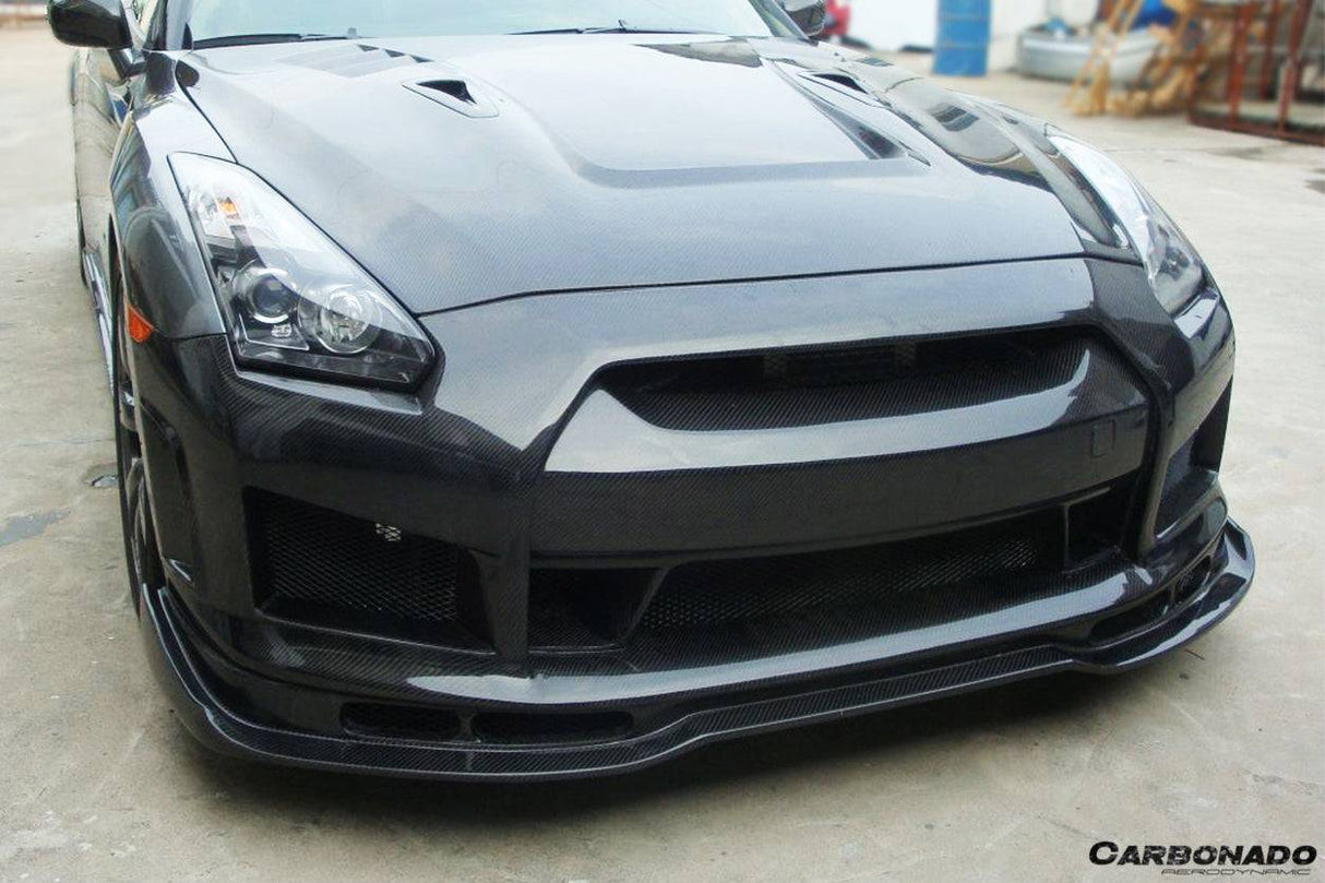 2008-2016 Nissan GTR R35 CBA  DBA BSE2 Style Front Bumper w/LED