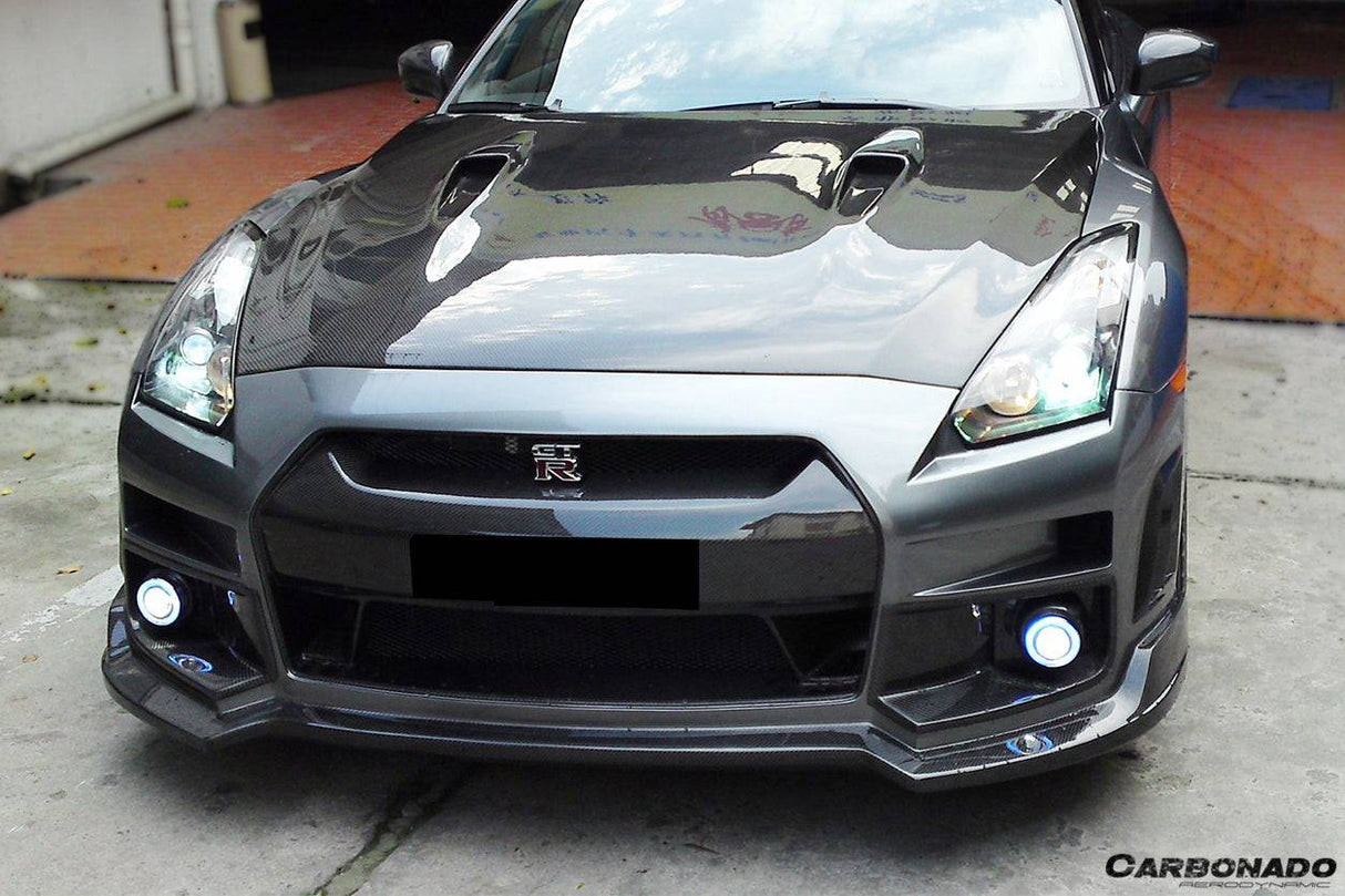 2008-2016 Nissan GTR R35 CBA  DBA BSE Style Carbon Fiber Hood