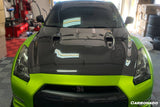 2008-2016 Nissan GTR R35 CBA  DBA BSE Style Carbon Fiber Hood