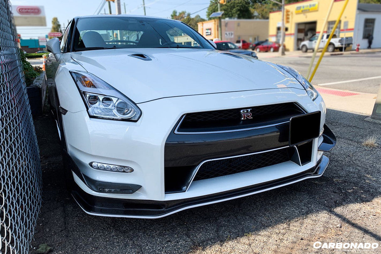 2012-2016 Nissan GTR R35 DBA Mines Style Carbon Fiber Front Canards