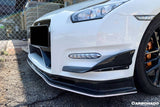 2012-2016 Nissan GTR R35 DBA Mines Style Carbon Fiber Front Canards