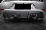 2017-2025 Porsche 718 Cayman Boxster GT4 And GT4RS Convert GT4RS Style Autoclave Carbon Fiber Rear Bumper Winglets