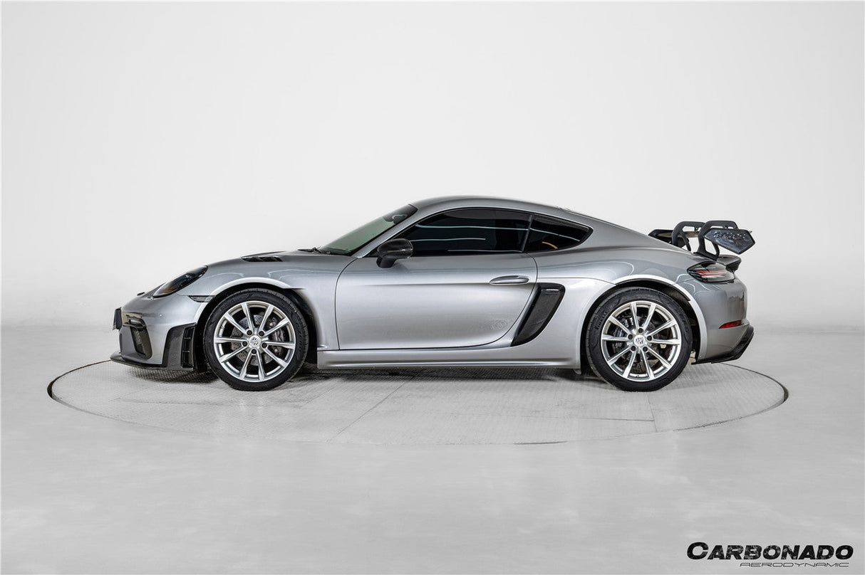 2017-2025 Porsche 718 Cayman Boxster GT4RS Style Autoclave Carbon Fiber Rear Fender Flare 4pcs
