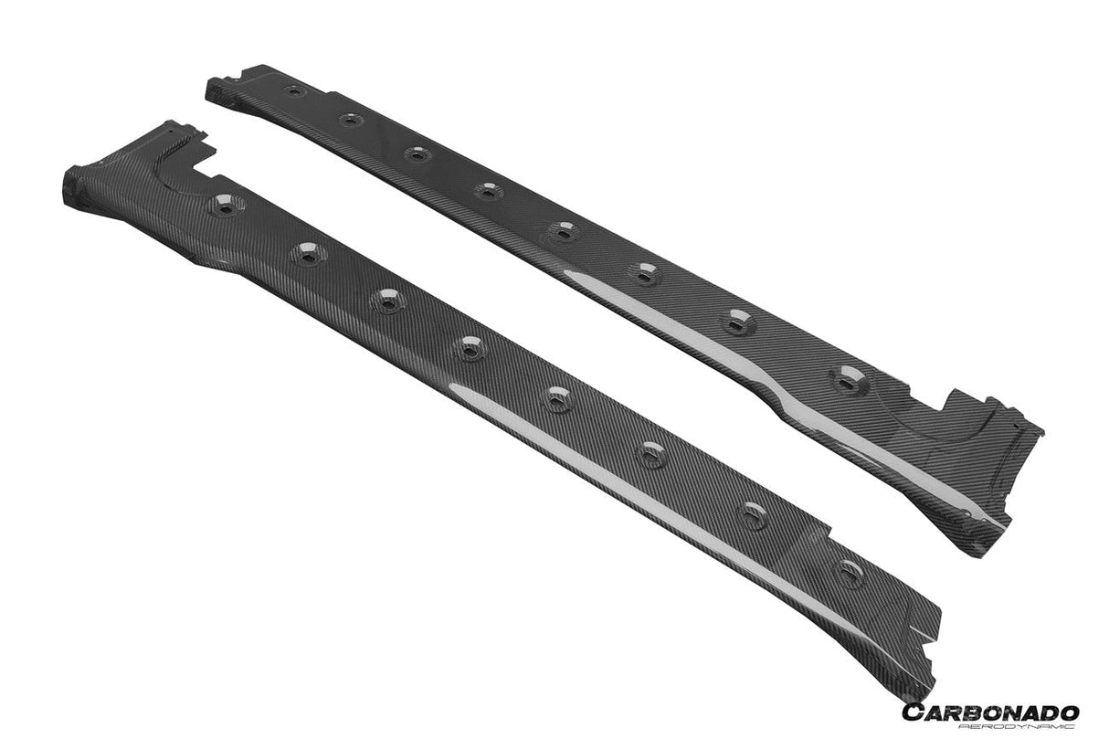 2020-2026 Porsche 911 992.1 | 992.2  Carrera | Targa Turbo SD Style Autoclave Carbon Fiber Side Skirts | Fits 4, 4S, GTS, T, Cabriolet