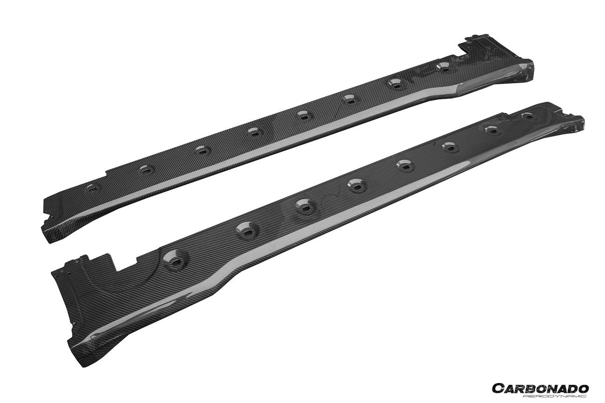 2020-2026 Porsche 911 992.1 | 992.2  Carrera | Targa Turbo SD Style Autoclave Carbon Fiber Side Skirts | Fits 4, 4S, GTS, T, Cabriolet