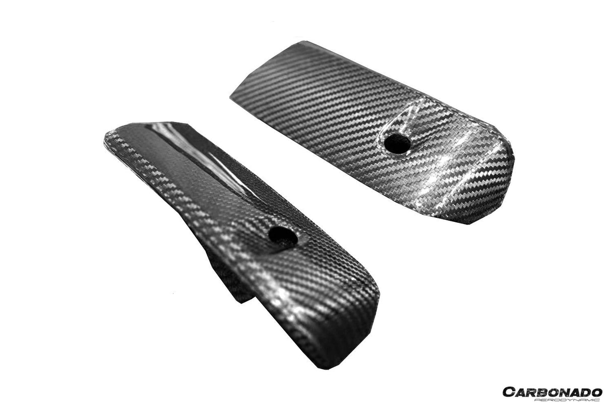 2020-2024 Porsche 911 992.1 Turbo S And Turbo S Cabriolet 9D Style Autoclave Carbon Fiber Front Bumper Air Vent Trim
