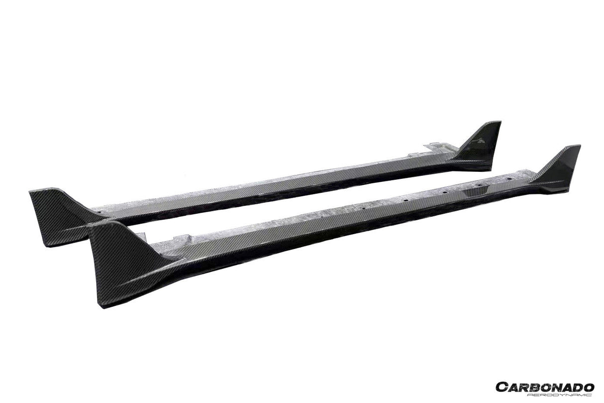 2020-2024 Porsche 911 992.1 Turbo S And Turbo S Cabriolet 9D Style Autoclave Carbon Fiber Side Skirts