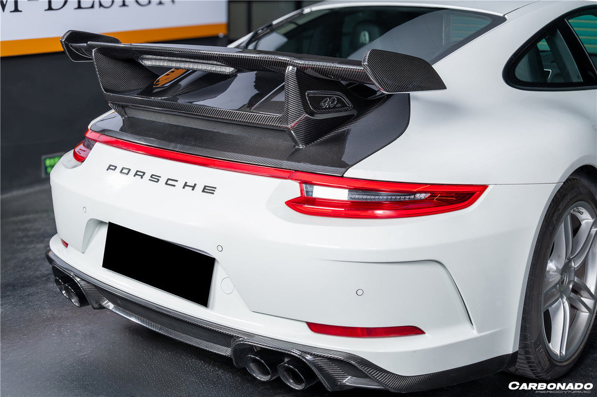 2013-2019 Porsche Carrera 911 991.2 Autoclave Carbon Fiber Trunk Spoiler Wing Carbonado (GT3) Fits: 4, S, 4S, GTS, 4 GTS