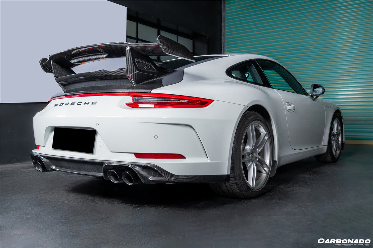 2013-2019 Porsche Carrera 911 991.2 Autoclave Carbon Fiber Trunk Spoiler Wing Carbonado (GT3) Fits: 4, S, 4S, GTS, 4 GTS