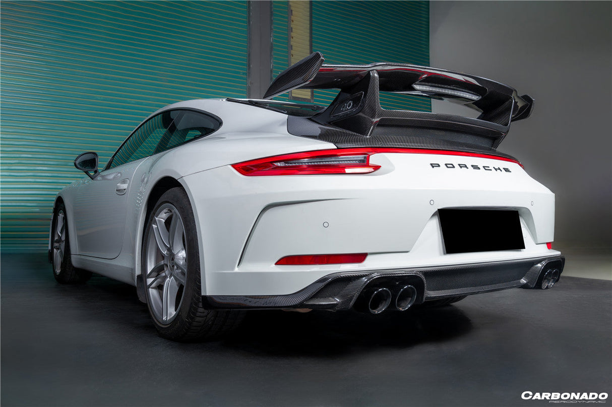 2013-2019 Porsche Carrera 911 991.2 Autoclave Carbon Fiber Trunk Spoiler Wing Carbonado (GT3) Fits: 4, S, 4S, GTS, 4 GTS