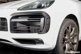 2018-2023 Porsche Cayenne 9YA 9Y0 9YB Autoclave Carbon Fiber Front Bumper Vent Trims Carbonado (MSY) Fits: Cayenne, S, GTS, Turbo
