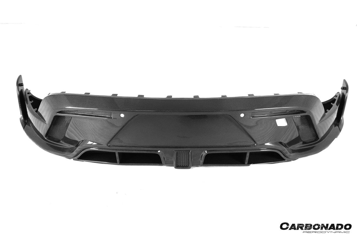 2020-2024 Porsche Taycan CADO Style Carbon Fiber Rear Diffuser  | Fits 4, 4S, GTS, Turbo, Turbo S, ST, CT