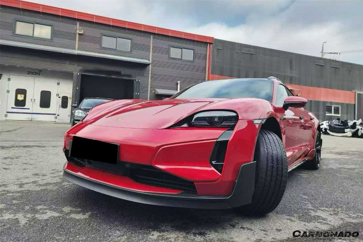 2025-UP Porsche Taycan 9J1.2 Front Bumper Carbonado (Turbo GT) | Fits 4, 4S, GTS, Turbo, Turbo S, ST, CT, Sport Turismo