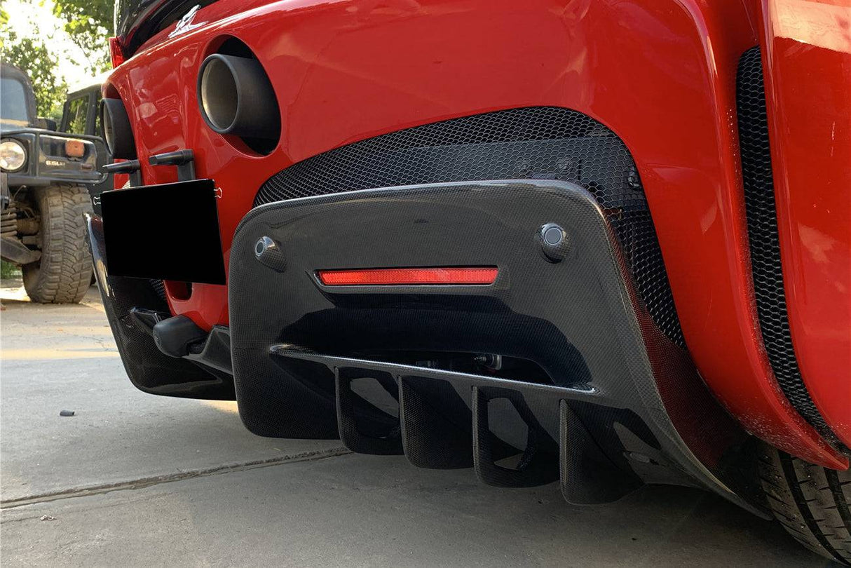 2020-UP Ferrari SF90 Stradale OE Style Autoclave Carbon Fiber Rear Diffuser