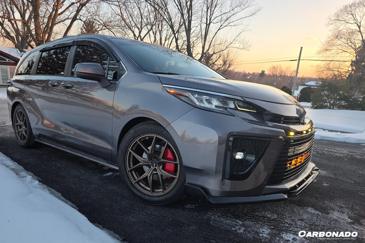 2021-UP Toyota GR SIENNA CA-II Style PP Material Front Bumper With light