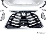 2021-UP Toyota Sienna Thunder Style PP Front Bumper with Lip and Grills and LED Light