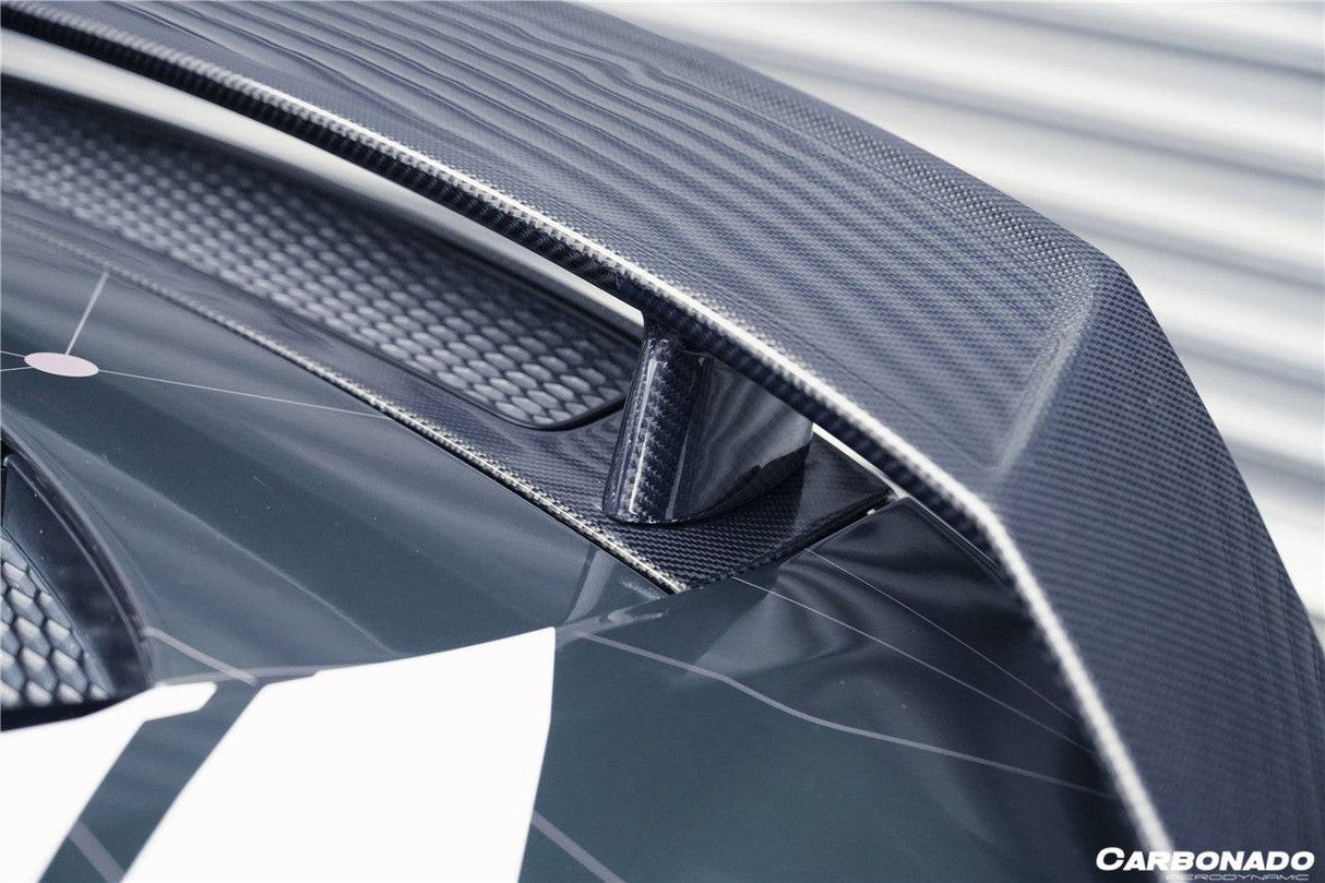 2016-2025 Audi R8 GEN2 Coupe ONLY GT Style Carbon Fiber Trunk Wing with Base