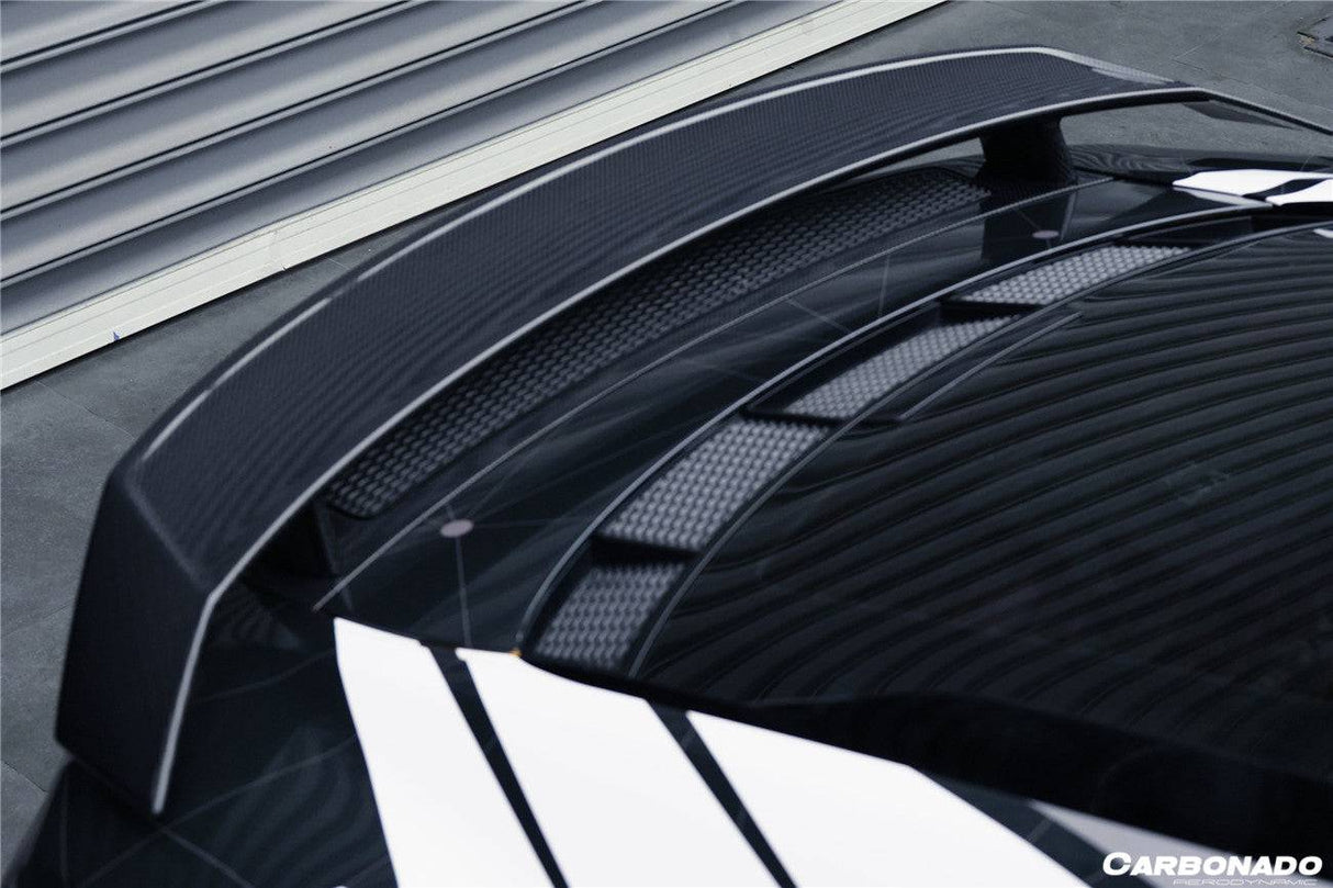 2016-2025 Audi R8 GEN2 Coupe ONLY GT Style Carbon Fiber Trunk Wing with Base