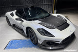 2020-2025 Maserati MC20 MSY Style DRY Carbon Fiber Front Bumper Canards