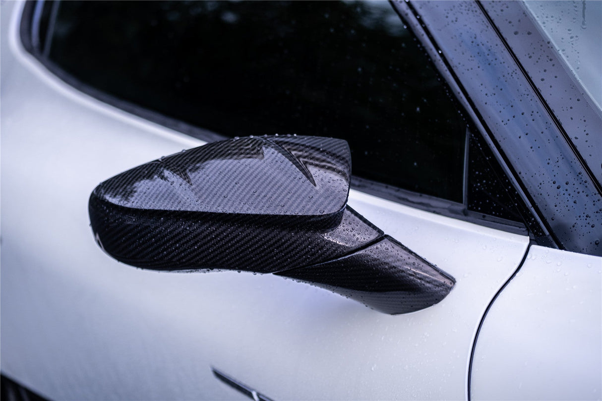 2020-UP Maserati MC20 MCPura MSY Style DRY Carbon Fiber Mirror Housing Replacement