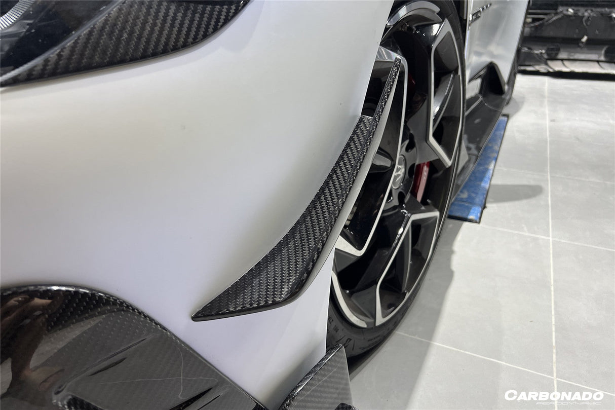 2020-2025 Maserati MC20 MSY Style DRY Carbon Fiber Front Bumper Canards