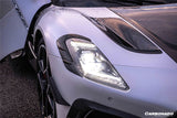2020-2025 Maserati MC20 MSY Style DRY Carbon Fiber Front Bumper Canards