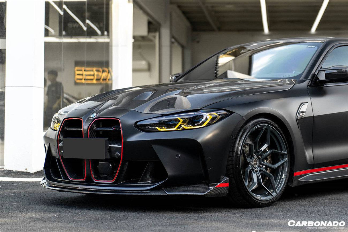 2021-UP BMW M3 G80 G81 M4 G82   G83 CSL Style Dry Carbon Fiber Fornt Lip