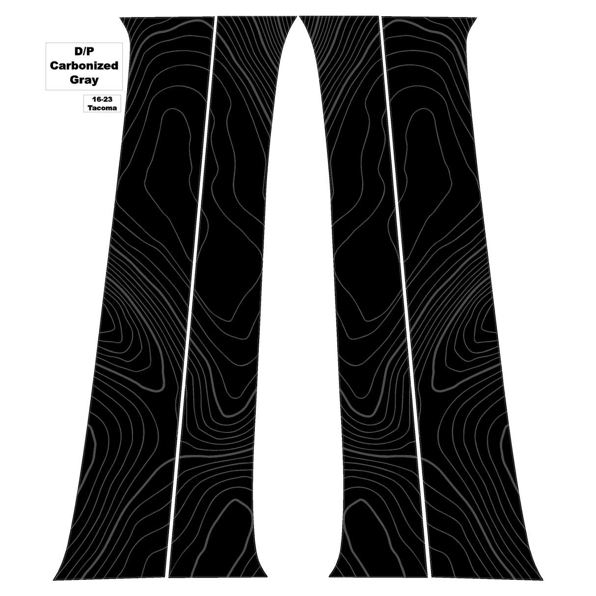 Topo B Pillar Overlays - 2016-2023 Tacoma Double Cab