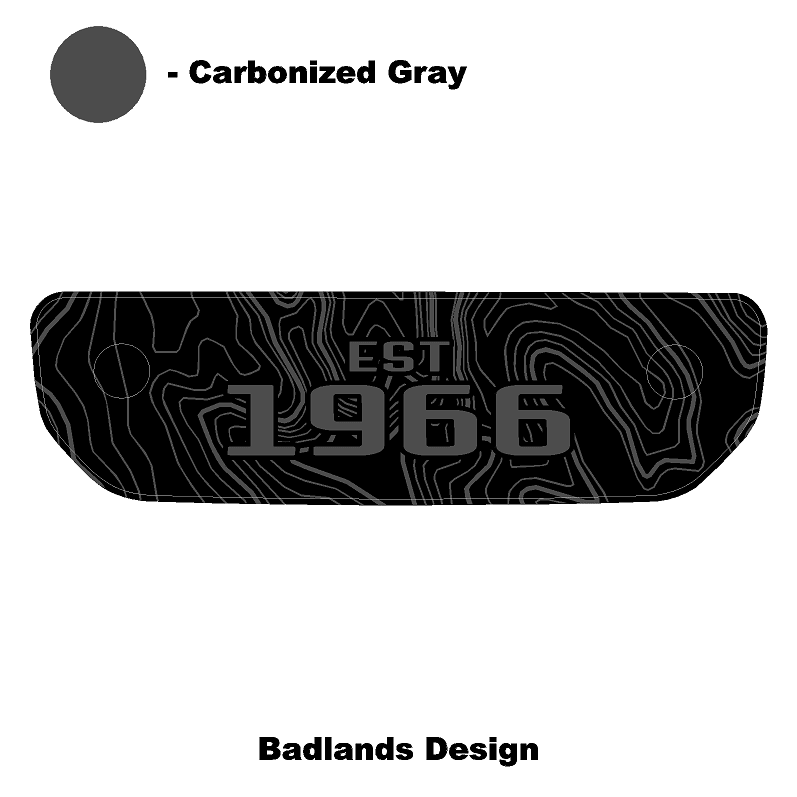 1966 Topographic Shifter Plate (Printed Series + Acrylic) - 2021+ Bronco