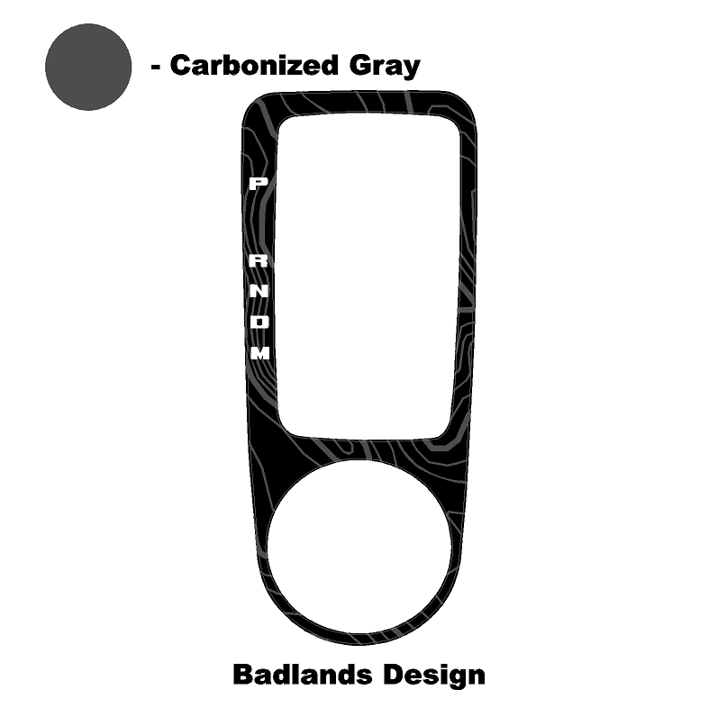 Topo Automatic Shifter Overlay (Printed Series) - 2021+ Bronco Automatic