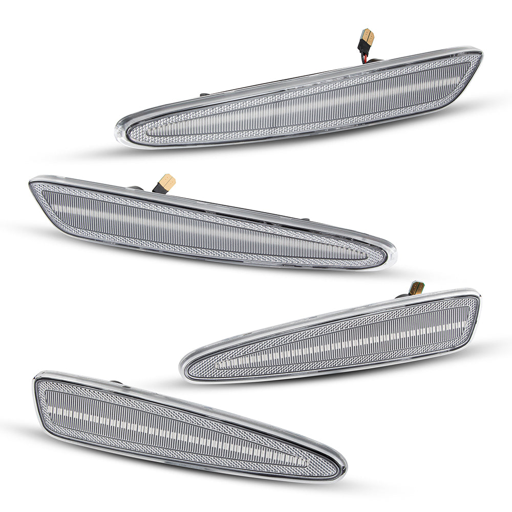 2005-2013 Chevrolet Corvette C6 Clear White LED Side Marker