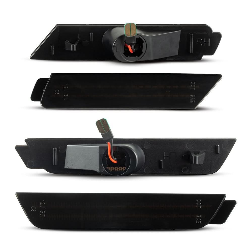 2010-2015 Chevrolet Camaro Smoked White LED Side Markers Set