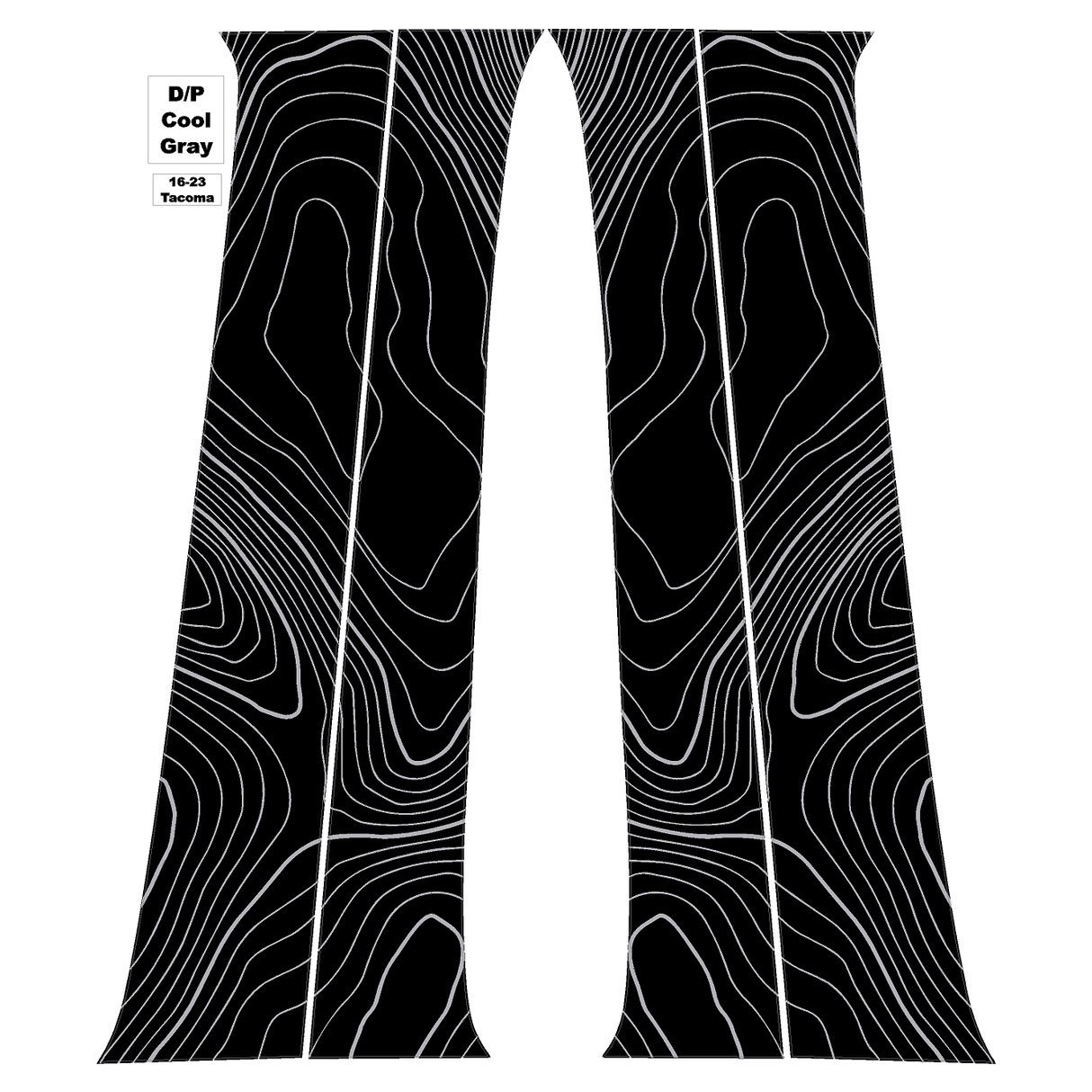 Topo B Pillar Overlays - 2016-2023 Tacoma Double Cab