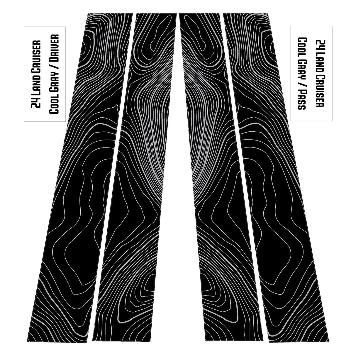 Topographic B Pillar Overlays - 2024+ Land Cruiser / GX 550