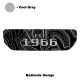 1966 Topographic Shifter Plate (Printed Series + Acrylic) - 2021+ Bronco