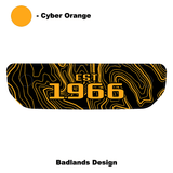 1966 Topographic Shifter Plate (Printed Series + Acrylic) - 2021+ Bronco