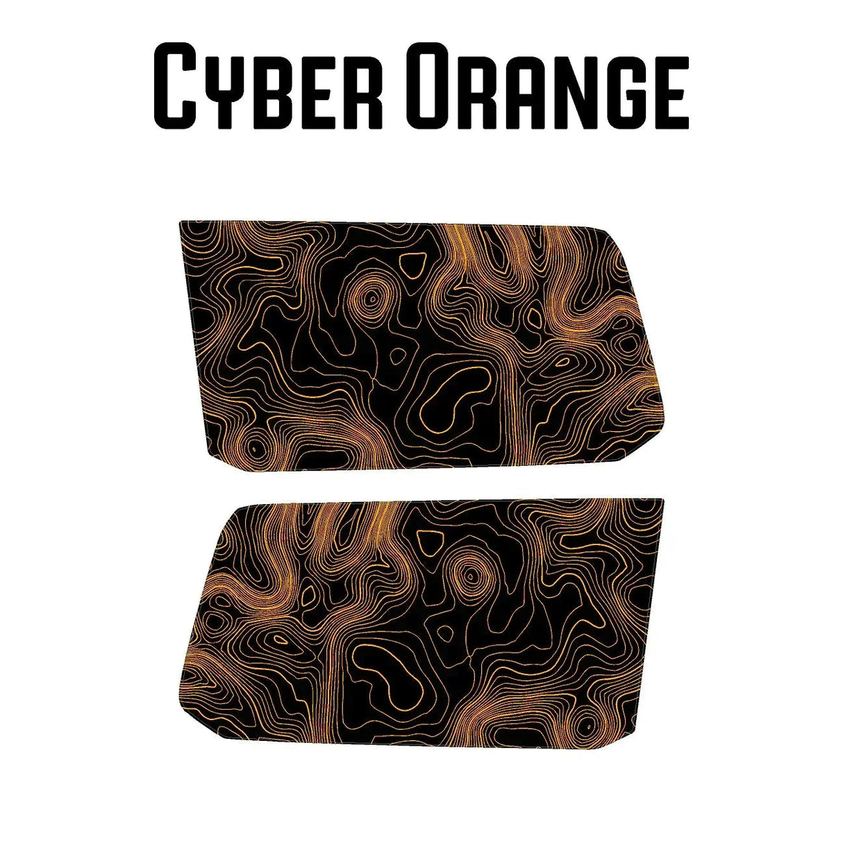 Topographic Rear Window Map Overlays V3 (Perforated) - 2025+ 4Runner