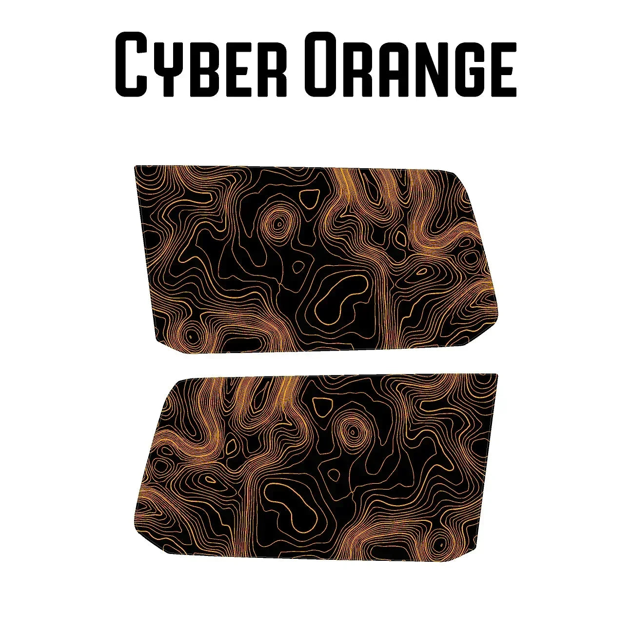 Topographic Rear Window Map Overlays - 2024+ Land Cruiser