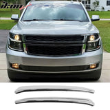 2015-2020 Chevrolet Tahoe Chrome Front Fog Lights Garnishes Bezels Cover 2PCS Set