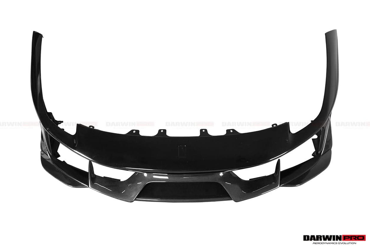 2018-2020 Ferrari 488 Pista Only Partial Carbon Fiber Front Bumper - DarwinPRO