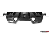 2015-2020 Ferrari 488 GTB Pista Style Carbon Fiber Rear Bumper And Wing