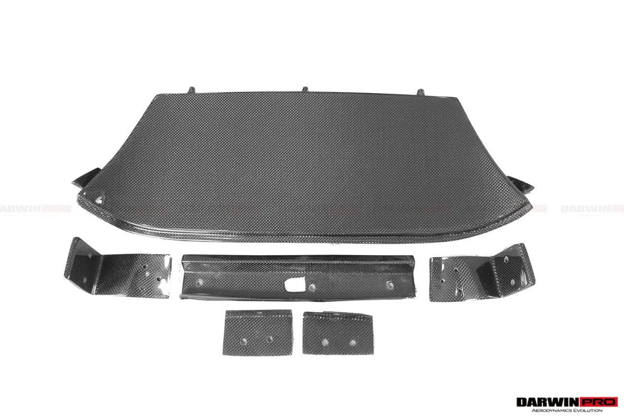 2015-2020 Ferrari 488 Spider Pista Style Carbon Fiber Rear Bumper And Wing