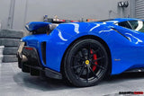 2018-2020 Ferrari 488 Pista Rear Bumper With Carbon fiber Upper Shell