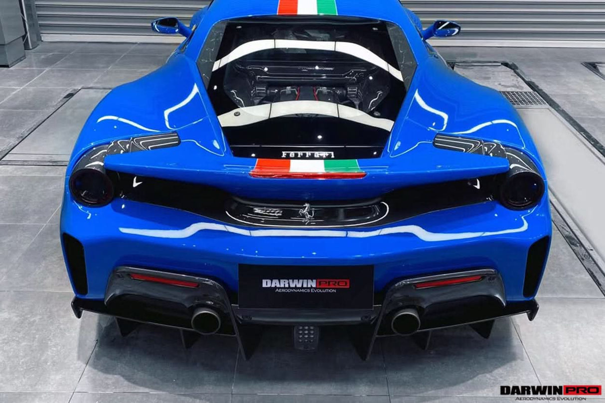2018-2020 Ferrari 488 Pista Origenal Rear Bumper Carbon Fiber Rear centre trim panel