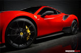 2015-2020 Ferrari 488 GTB | Spider Pista Style Carbon Fiber Quarter Panel Side Scoops