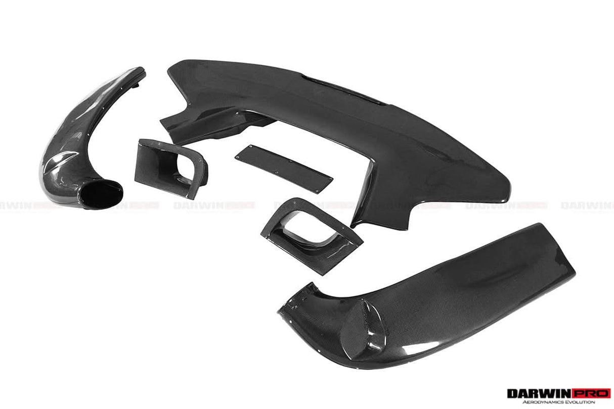 2015-2020 Ferrari 488 GTB Pista Style Carbon Fiber Rear Bumper And Wing