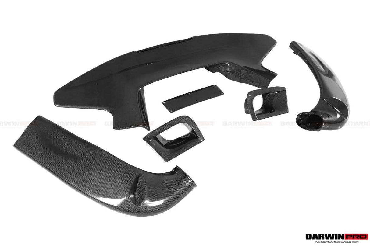 2015-2020 Ferrari 488 GTB Pista Style Carbon Fiber Rear Bumper And Wing