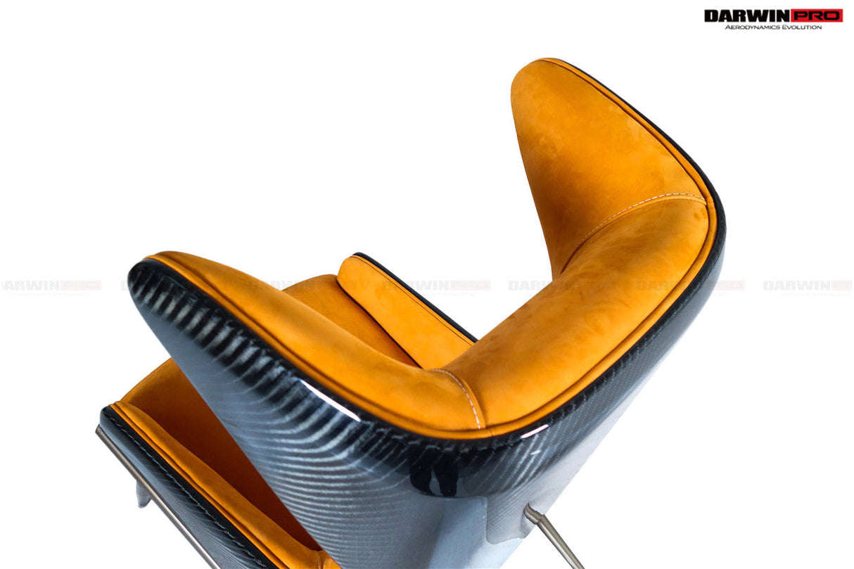 DARWINPRO CARBON FIBER CANYON ORANGE SUEDE LOUNGE CHAIR