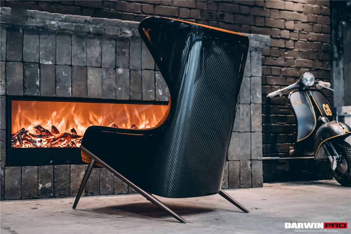 DARWINPRO CARBON FIBER CANYON ORANGE SUEDE LOUNGE CHAIR
